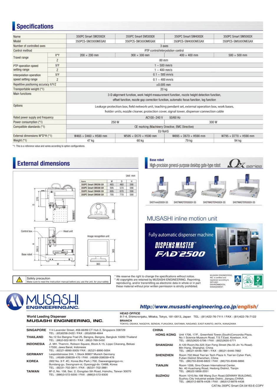 Musashi Dispenser IMAGE MASTER 350 PC SMART