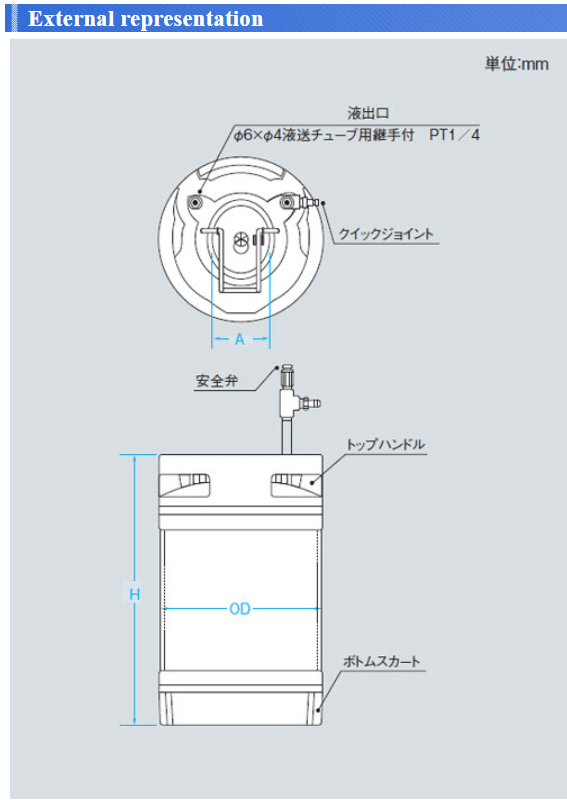 GALLON TANK,MUSASHI DISPENSER